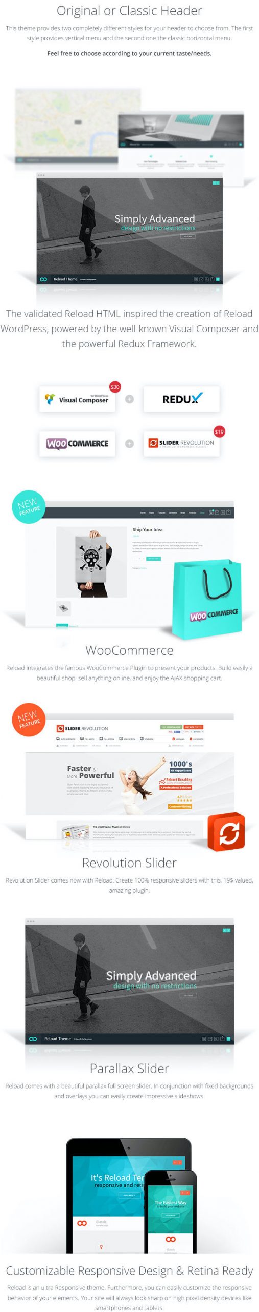 Reload - Premium WordPress theme by Greatives