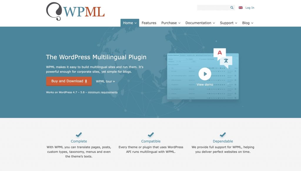 WPML translation plugin